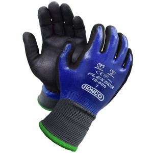 Flexsor Full Coat Sandy Nitrile Palm Coat Glove Small 12x6